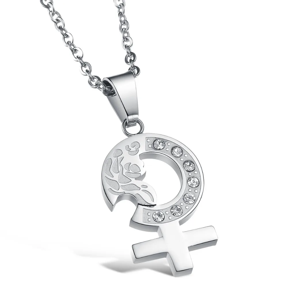 Bela EU style Love Arrow Crystal Puzzle Pendent Necklace for Couple Anniversary Sweet Romantic Gift One Pair Fashion Jewelry | Украшения и