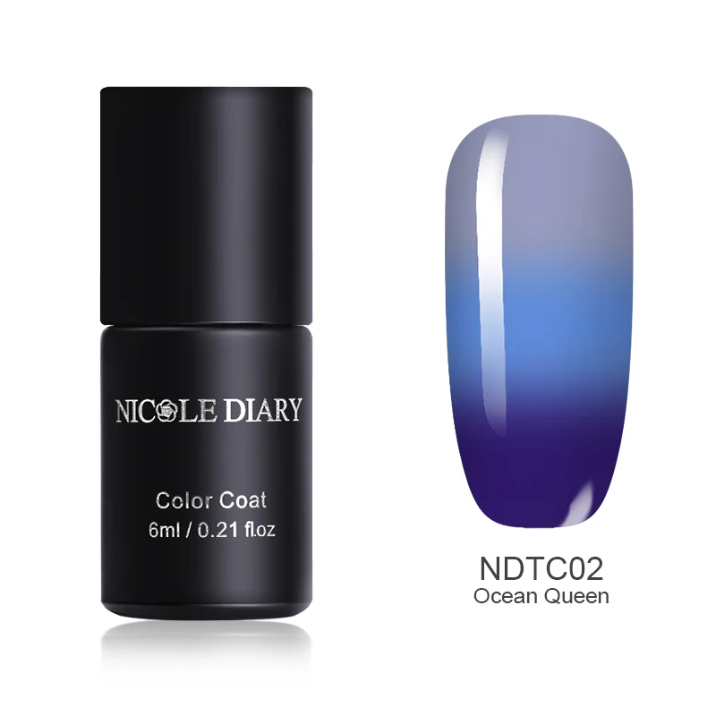 NDTC02 NICOLE DIARY 6 мл Лак для ногтей гель металлик Хамелеон голографический кошачий глаз гель лак для УФ лампы Магнитный художественный Лак Блеск - Цвет: NDTC02