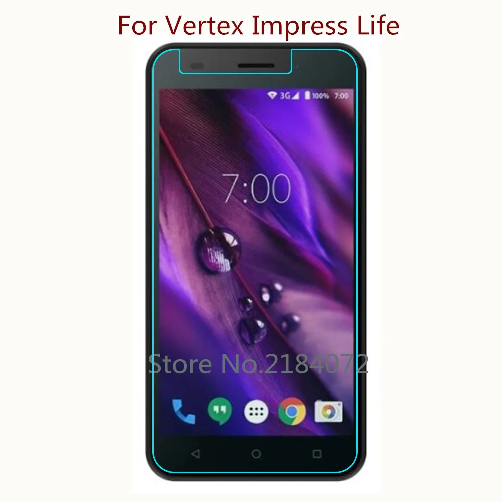 9H 2.5D Защитное стекло для экрана Vertex Impress Life закаленное смартфона Защитная пленка