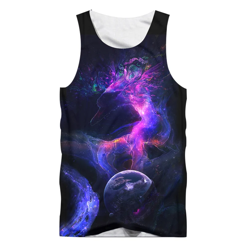 Майка UJWI мужская с объемным рисунком жилет в стиле панк безрукавка принтом