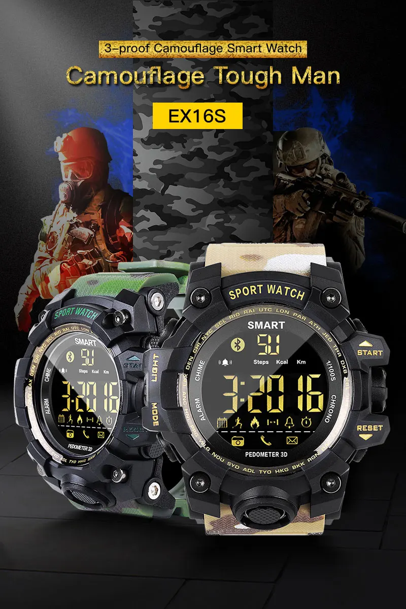 Спортивные Смарт-часы Slimy EX16S фитнес-трекер IP67 водонепроницаемые шагомер калории