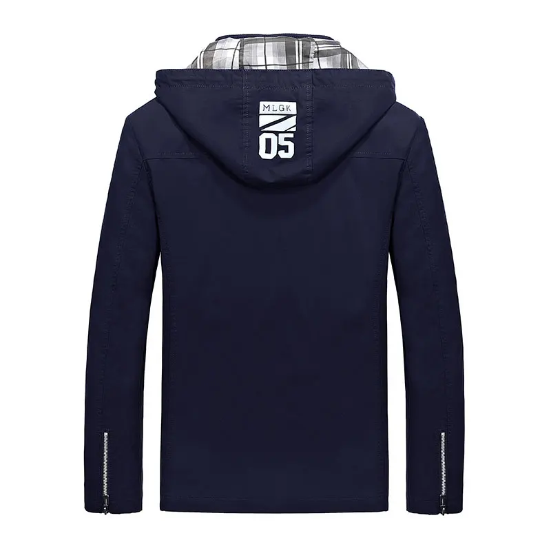 AILEEKISS мужская одежда размера плюс 4XL 5XL куртка с капюшоном теплая верхняя 100%
