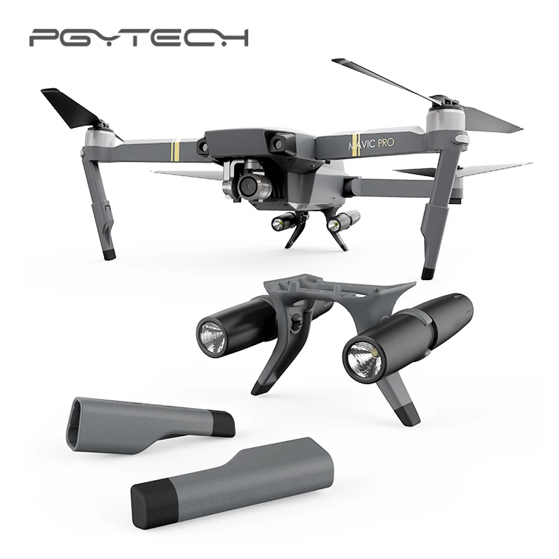 PGYTECH Mavic Pro аксессуары светодиодный налобный фонарь набор быстроразъемных шасси