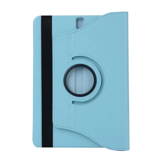 Sky Blue 360 градусов вращающийся Litchi Чехол-книжка с подставкой из искусственной кожи чехол КРЫШКА ДЛЯ samsung Galaxy Tab S3 9,7 T820 T825 SM-T820 SM-T825 - Цвет: Sky Blue