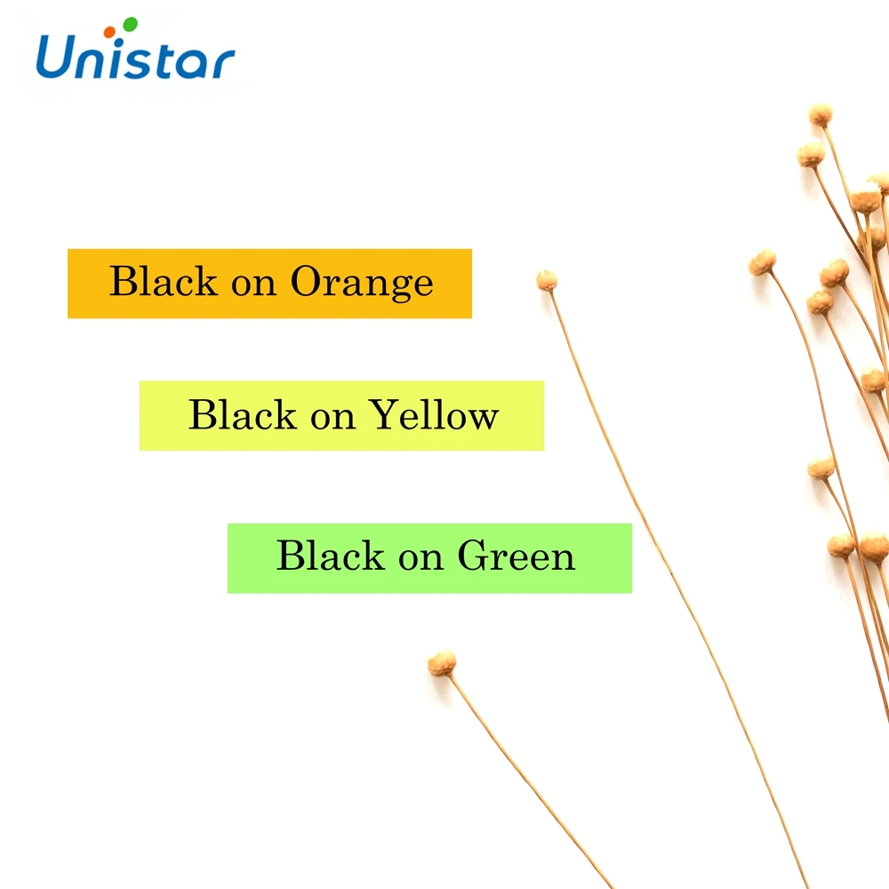 Флуоресцентная лента для этикеток 12 мм черный на зеленом | Компьютеры и офис