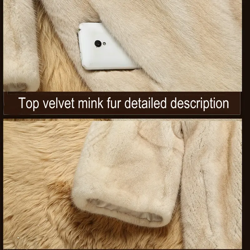 Женское вязаное пальто с капюшоном зимнее теплое из натурального меха 2022 |