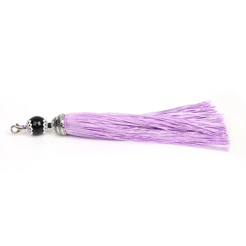 Wholesale Many Colors Silk Tassel Acrylic Beads Cap Charm for Bag Jewelry Findings Making Necklace Bracelet Mob Straps Keychain | Украшения