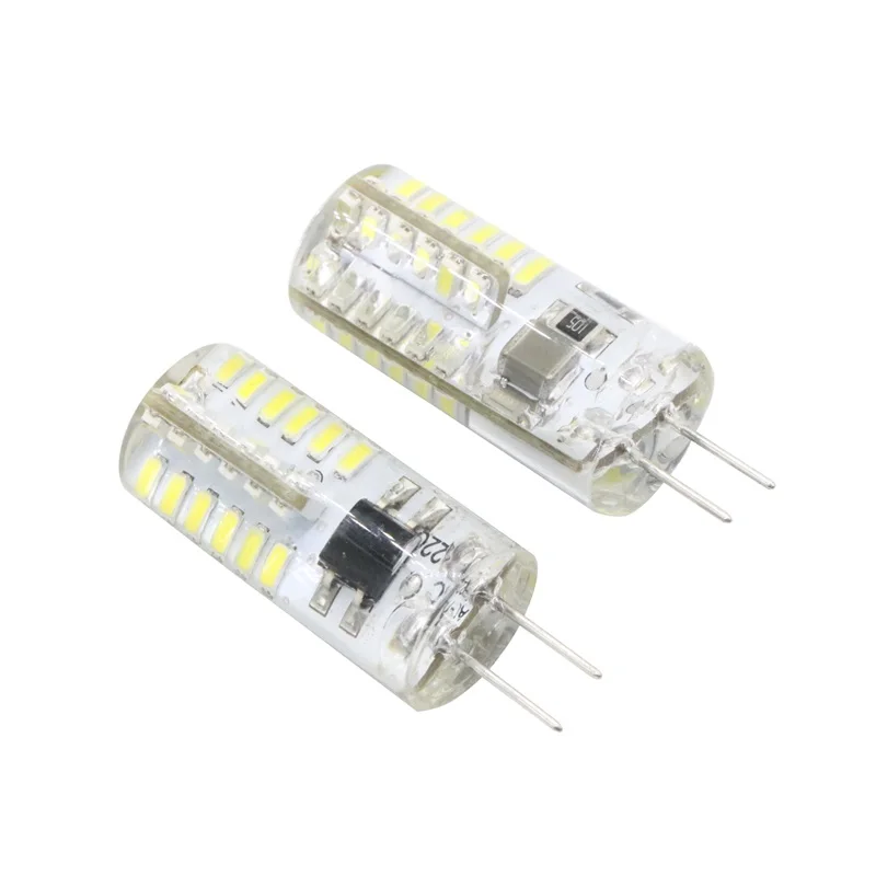 50 шт. светодиодная лампа кукуруза 12 в пост. Тока 3014 Тока|g4 smd|lamp whitecorn light |