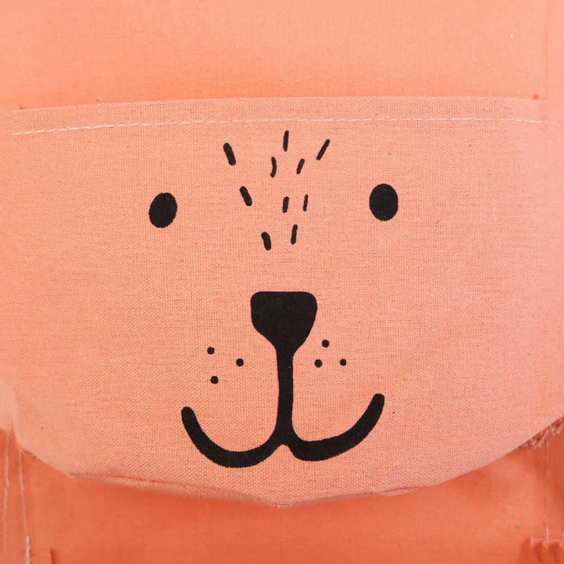 Настенная сумка для хранения 3 кармана ткань лен настенный шкаф висячая мешочек