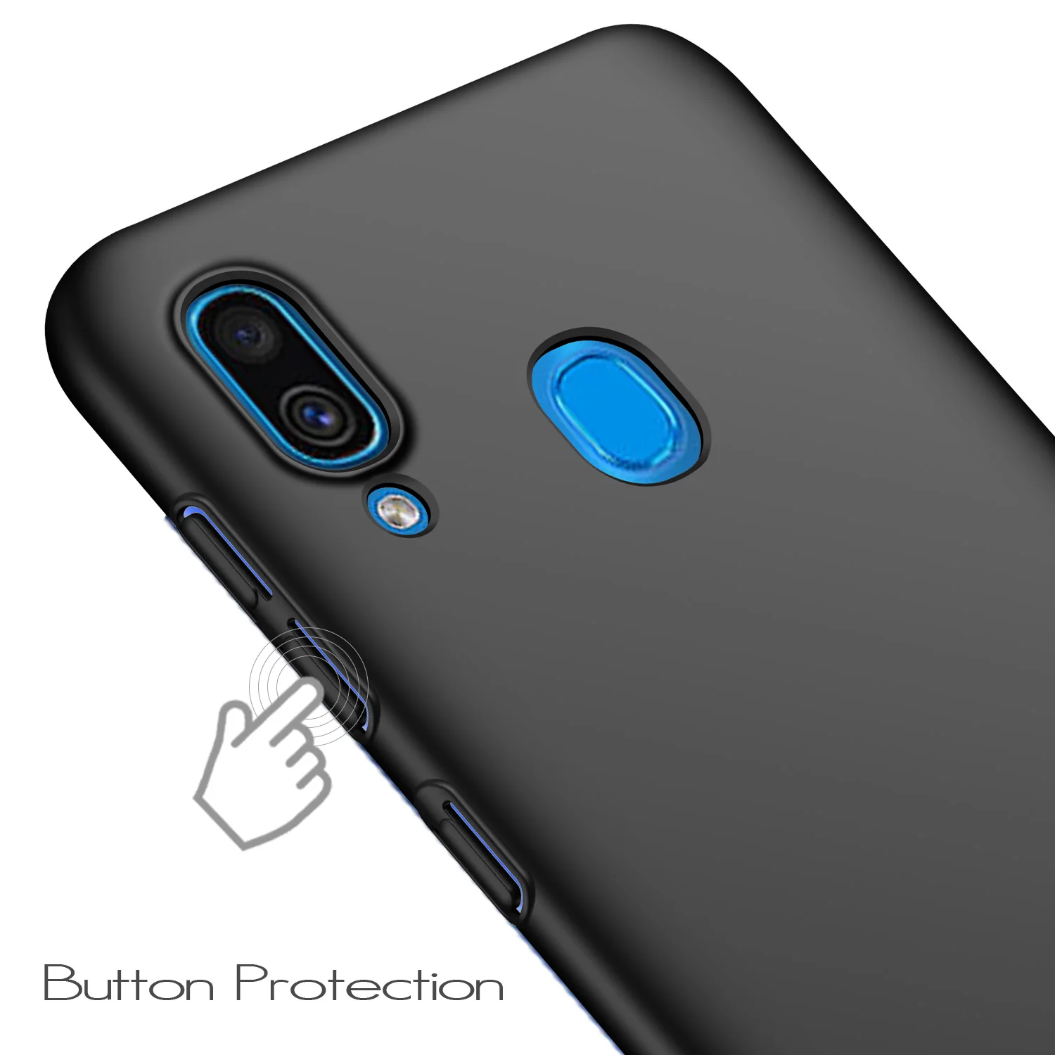 Для Samsung Galaxy A30 A20 A10 A70 A50 чехол Роскошный Жесткий ПК матовый для задняя крышка