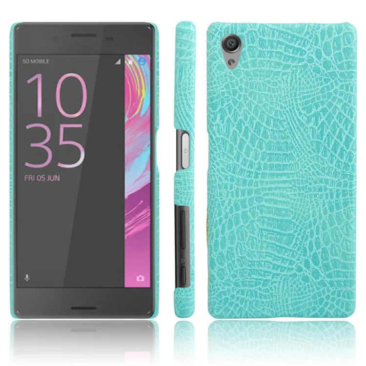 Для sony Xperia X X1 ударопрочный чехол из крокодиловой кожи F5122 F5121 ультра тонкий Funda X 1 Capa F 5122 5121 жесткий чехол из поликарбоната