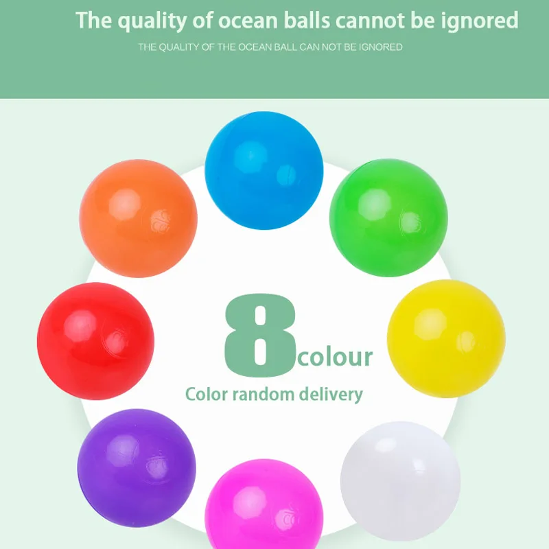 10 шт./лот Экологичный красочный мягкий пластиковый шар для бассейна и океана