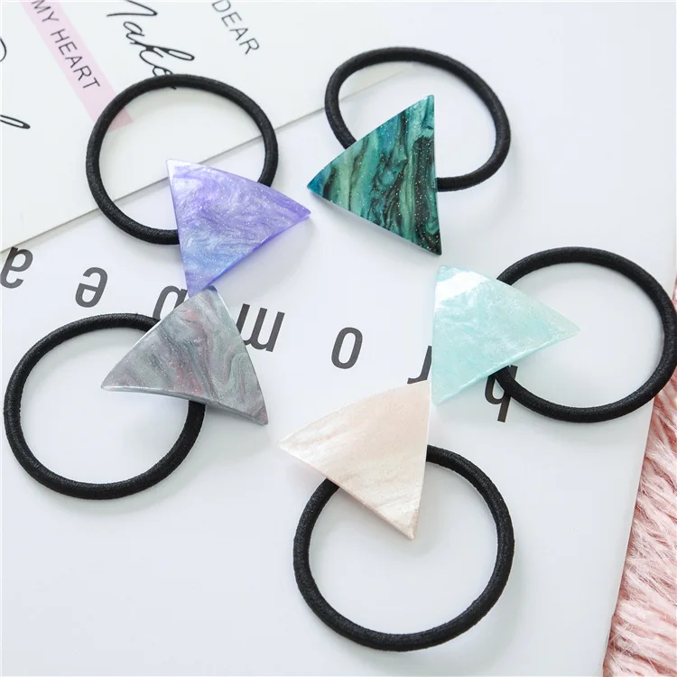 

Fashion Simple Triangle star sky wild hair ring hair accessories Girls Women Hair Accessories Elastic Hair Rope Rubber Bands