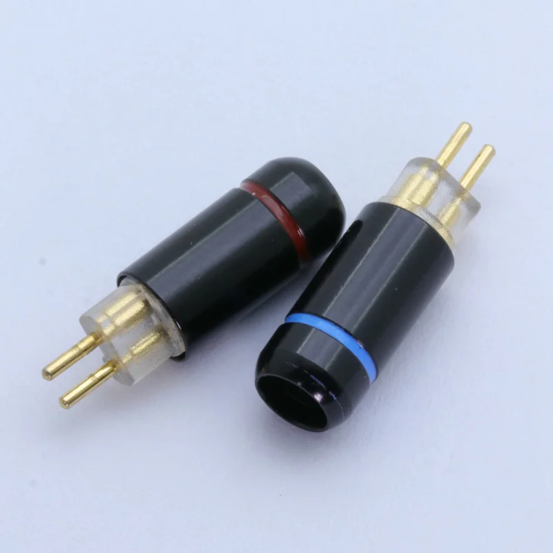 2 шт. 2pin разъем для наушников обновленный кабель DIY MMCX Jack аудиоразъем черная пара