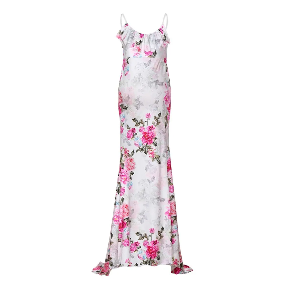 Платье для беременных SAGACE с цветочным принтом длинные летние платья без рукавов