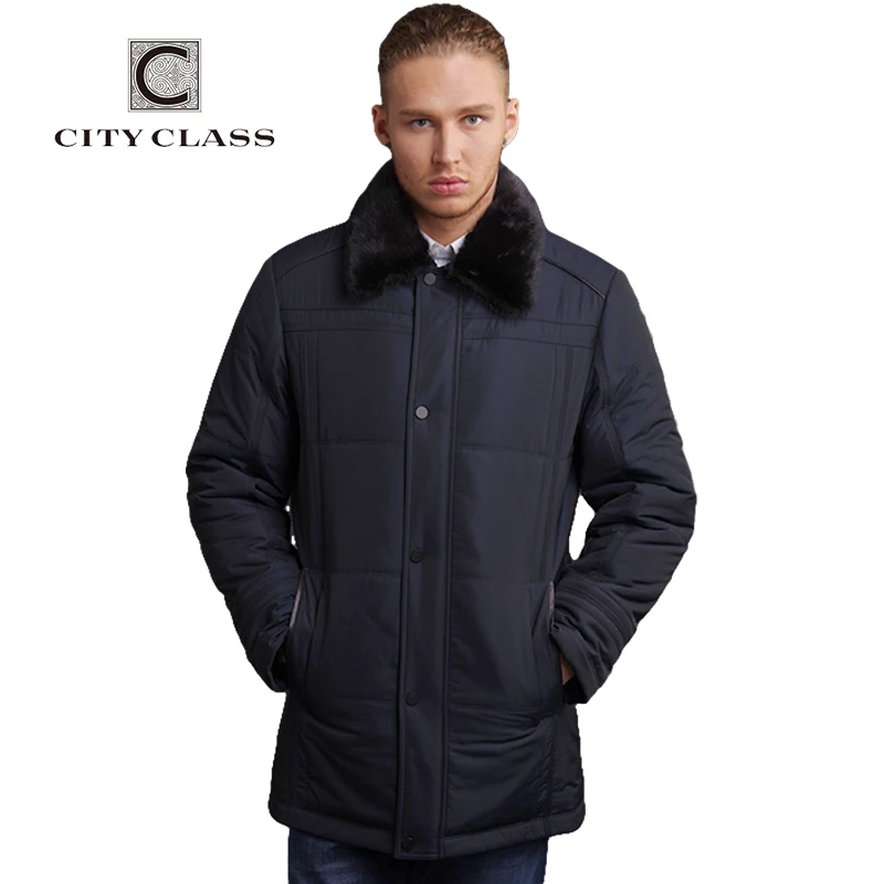 CITY CLASS Новый Модный Мужские Зимние Куртки Тинсулейт Мода Длинные Удлинненый