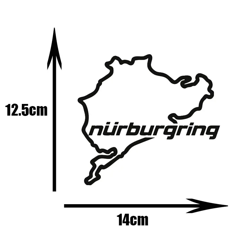 Nurburgring модная забавная наклейка для автомобилей и мотоциклов стикеры наклейки