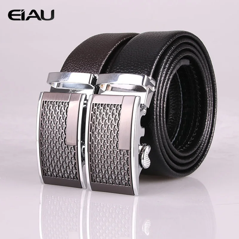 Высокое Качество Натуральная Кожа мужская Мода Пояса Коускин Бизнес Пряжкой