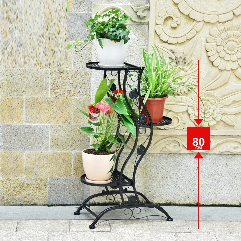 Number 2 Балкон Decoracion наружное украшение Terrasse Decorer Balcone Saksisi Varanda Balkon стенд Balcon железная Цветочная полка для растений - Цвет: Number 2