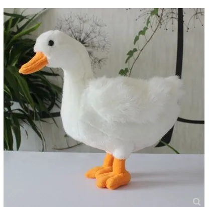 

28cm Soft toy Cute baby kids Toy Real Life Plush Big White Duck Doll Toys Fo girlfreind Present gift