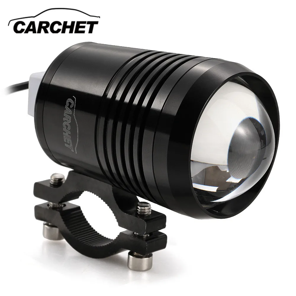 CARCHET Spot противотуманная фара для мотоцикла Honda Yamaha Suzuki KTM Ducati Harley 30 Вт DC10 30V CREE U2