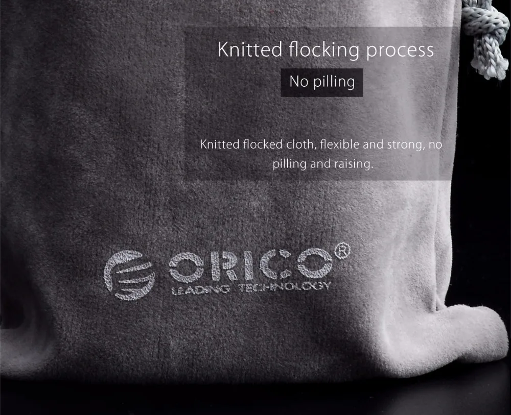 ORICO Velvet 180x100 мм Чехол для мобильного телефона с жестким диском для USB зарядного устройства USB кабель для телефона с внешним аккумулятором для защиты Портативная сумка для хранения серый чехол