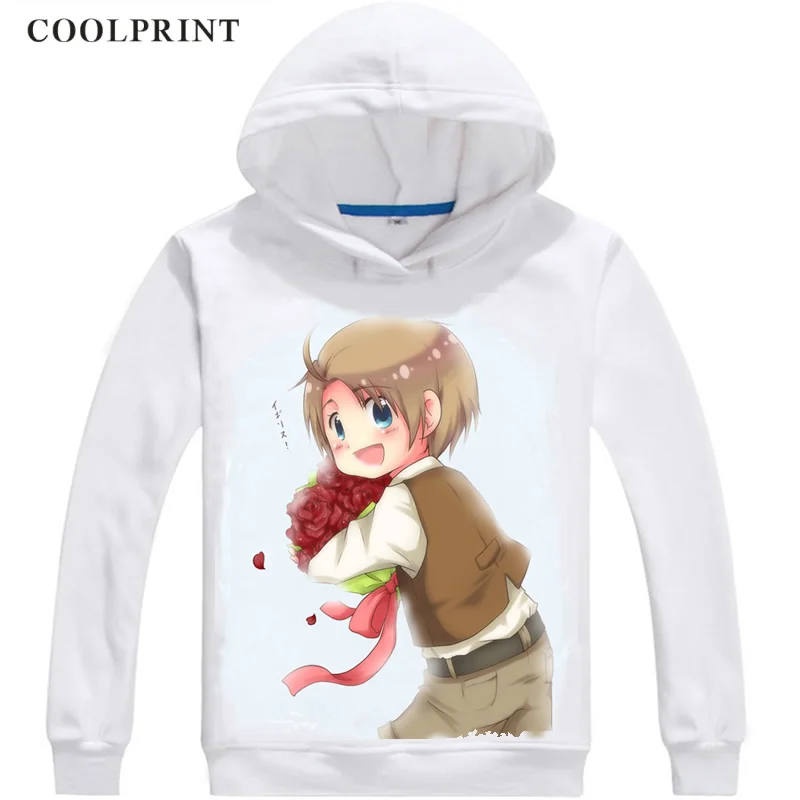 США Альфреда Ф. Jones мужские толстовки с капюшоном Axis Powers Hetalia Мужская толстовка уличная аниме-толстовка с длинным капюшоном - Цвет: Слоновая кость
