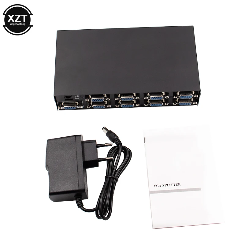 2019 новейший 8 портовый разветвитель vga 150 МГц для ПК на мониторов VGA