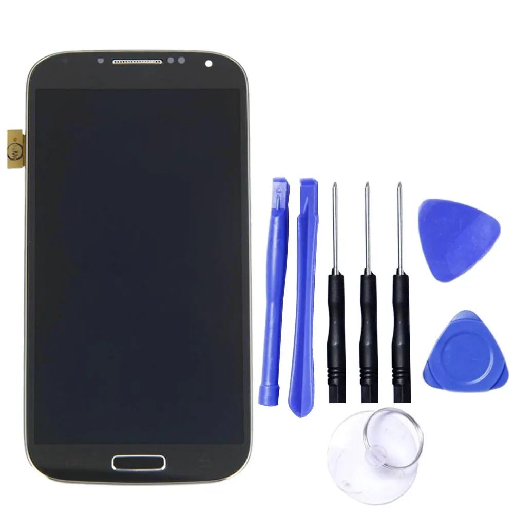 Рамка сенсорного ЖК-экрана в сборе для Samsung Galaxy S4 M919 i9500 i9505 | Мобильные телефоны и