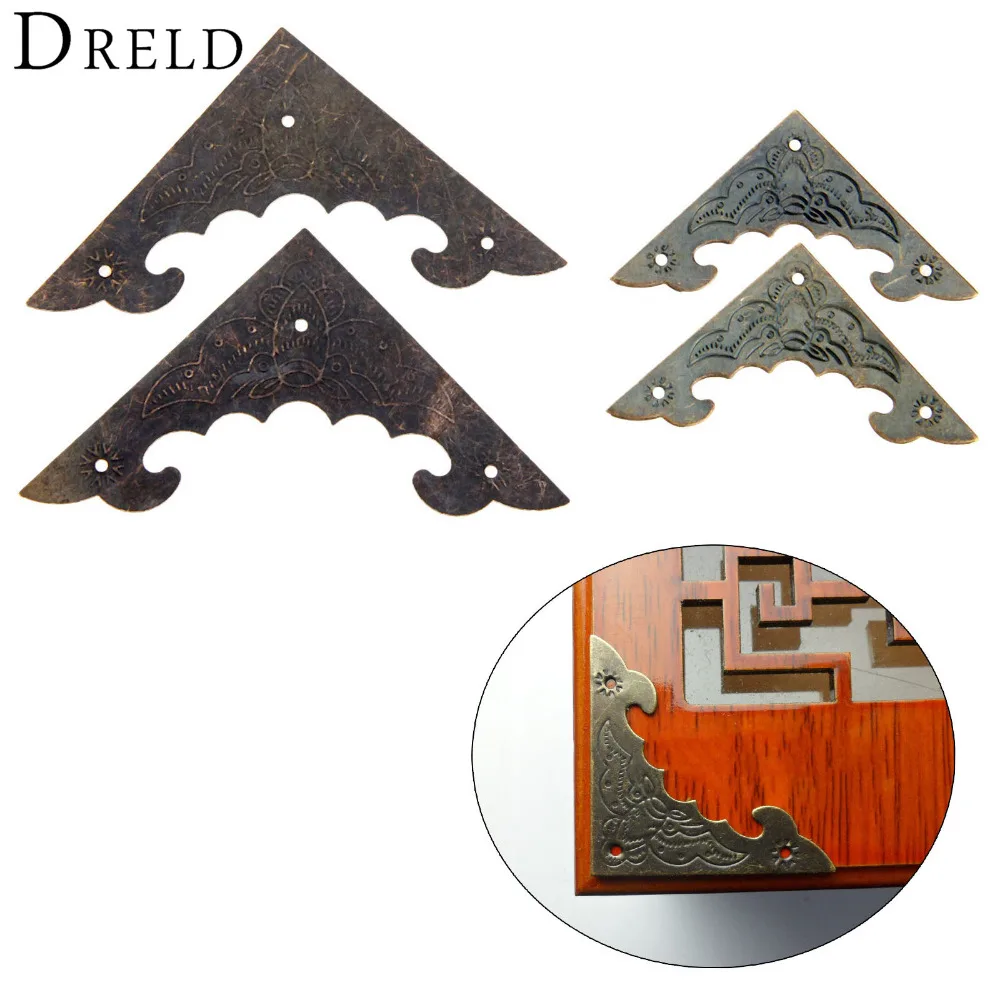 4 шт. антикварных бронзовых морских звезд мебельная фурнитура для ювелирных