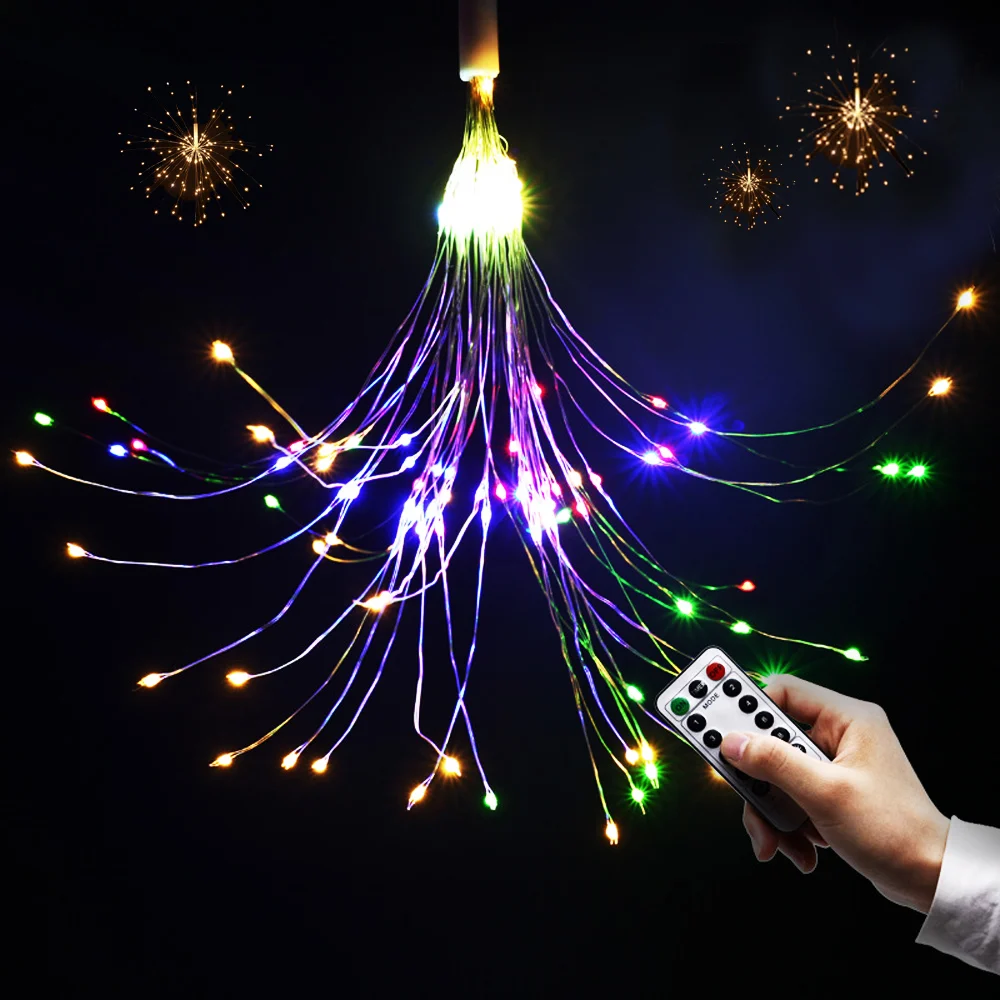 Светодиодные Рождественские огни на батарейках USB пульт дистанционного