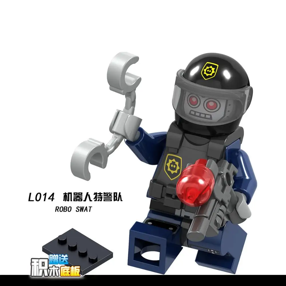 Зеленый Для фильма ниндзя, Unikitty Emmet Wyldstyle, Sheriff Gordon Nya Cop Lord Vitruvius, Бэтмен, строительные блоки, игрушки, фигурки, кирпичи - Цвет: Зеленый