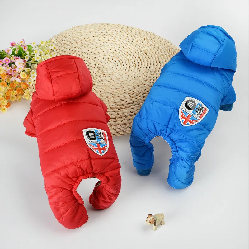 Best Sale Winter Pet Dog Clothes Warm Down Jacket Four-Legged Coat XS-XL Size Hoodies for Chihuahua Small Medium Dogs Puppy | Дом и сад