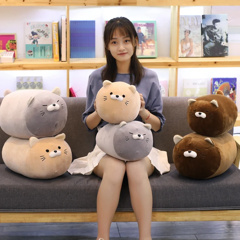 1pc 40/50cm Cute Fat Cat Plush Toy for Children Girls Soft Animal Cartoon Pillow Cushion Stuffed Lovely Kids Birthyday Gift