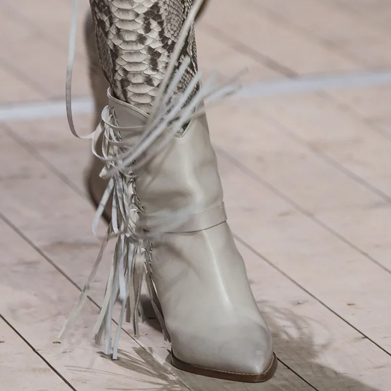 Женские ботильоны на высоком каблуке 10 см с острым носком | Обувь