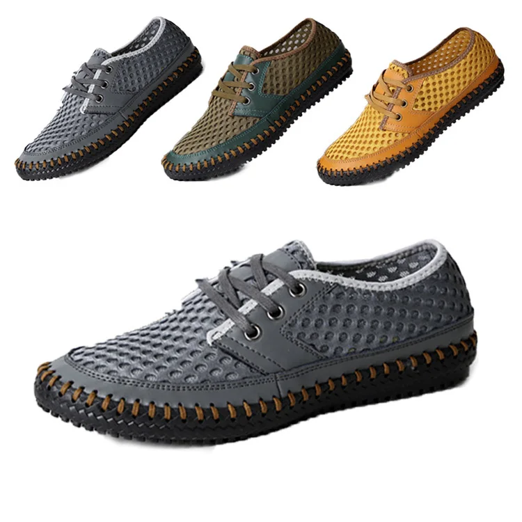 2015 DrivingHigh Quality Handmade fashion men's lightweight walking shoes waterproof breathable slip outdoor camping | Спорт и
