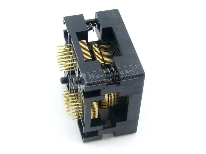 QFP64 TQFP64 LQFP64 PQFP64 OTQ-64-0.5-05 Enplas QFP IC тест ожога в гнездо 0 5 мм Шаг Размер корпуса 10 5*10 |