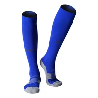 r bao cotton men 8 colors one pair long soccer socks non slip sport football ankle leg shin guard compression protector socks