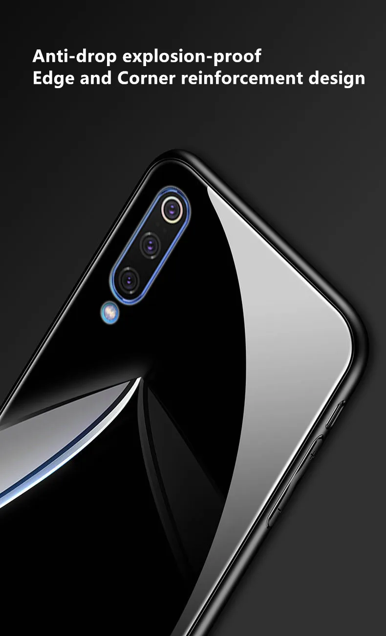 Чехол для xiaomi mi9 Твердый чехол из закаленного стекла mi 9 pro магнитный