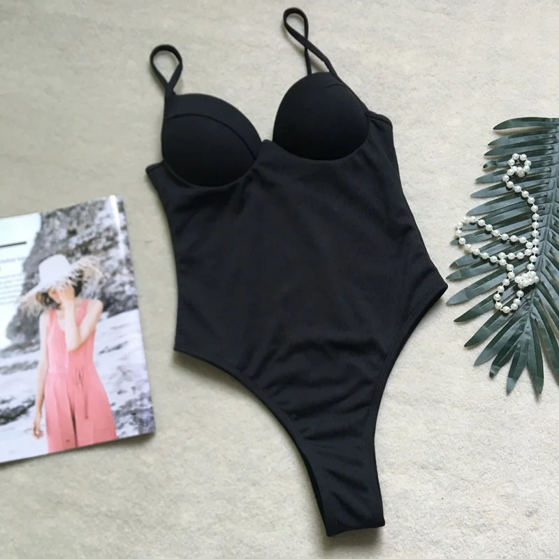 Цельный купальник 2020 женский плавленый Купальник для женщин пуш ап купальный