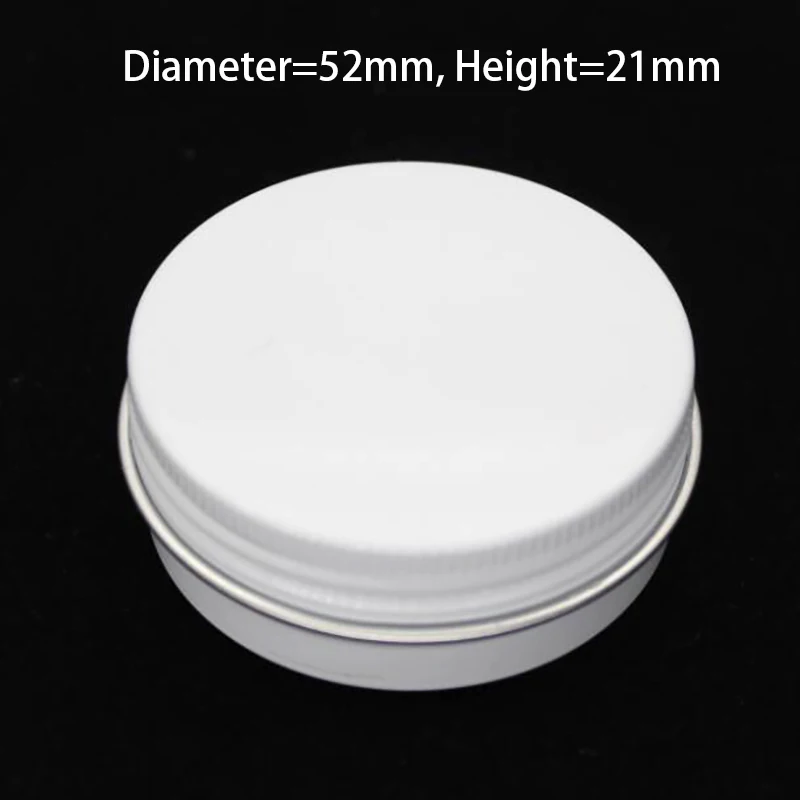 30g white Лот из 100 шт 30 мл алюминиевых банок для бальзама для губ 30 г косметический контейнер черные банки красные 30 г Вращающиеся верхние алюминиевые банки - Цвет: 30g white