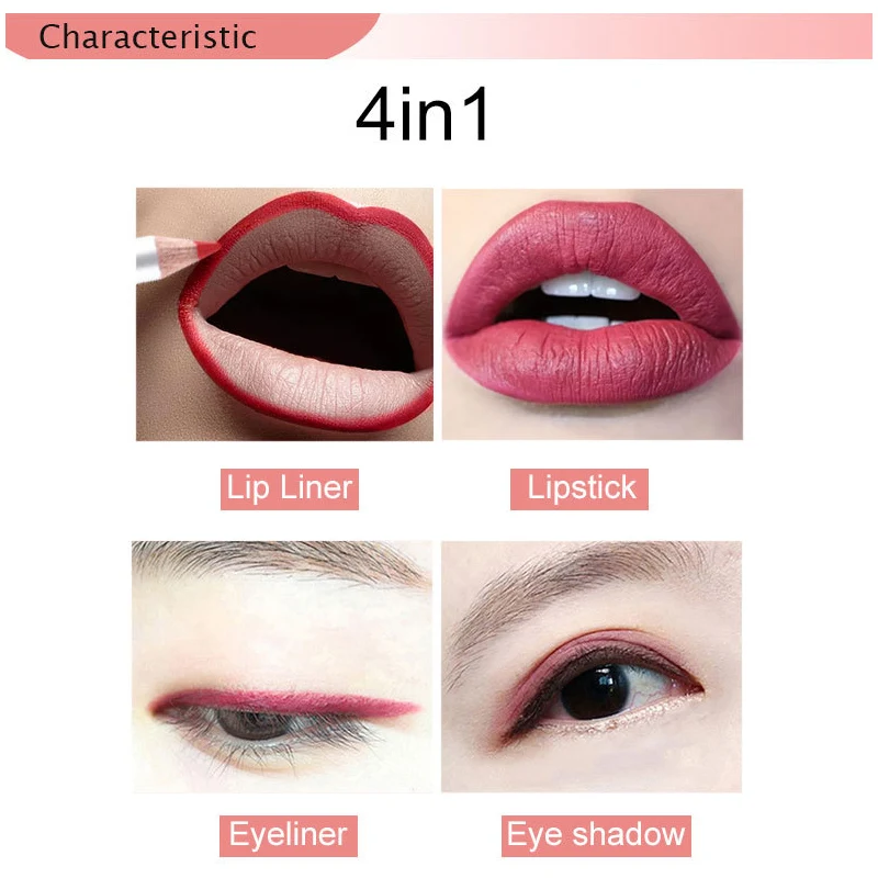 Lip Liner 6 шт./компл. губ Водонепроницаемый длительный Помада для губ Карандаш Косметика Макияж инструмент карандаш для губ Красота инструмент