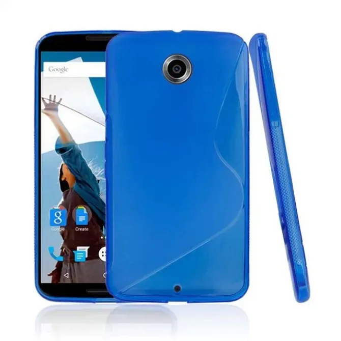 1 шт. для Google Nexus 6 S Line Стиль Мягкий ТПУ гелевый Чехол для Motorola Moto Nexus 6