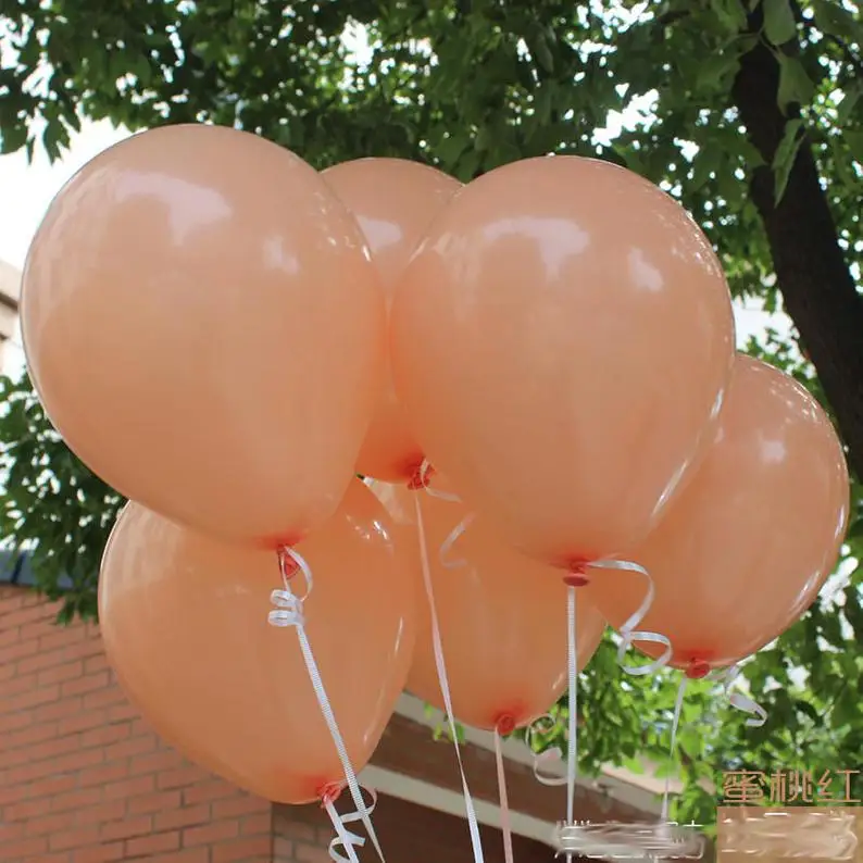10/30/50 шт 3,2 г 12 дюймов кораллово-красный латексные гелиевые шары чистый латекс свадебный шар вечерние Декор день рождения, детский душ расходные материалы - Цвет: peach