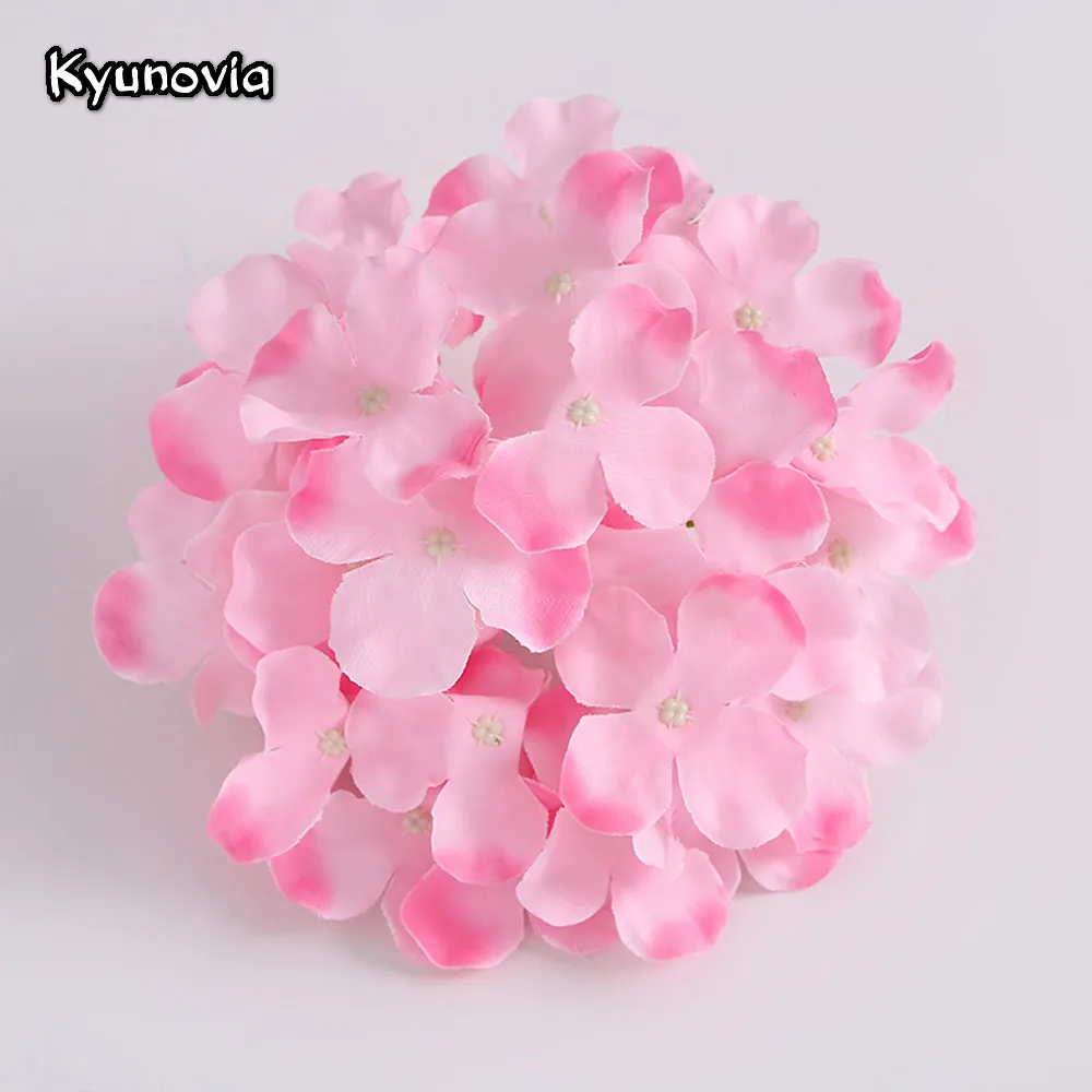 

Kyunovia 10pcs DIY Artificial Silk hydrangea heads Home Flower for Wedding Party Birthday Decoration Table accessories KY32