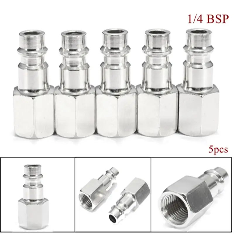5 шт. фитинги для воздушных шлангов 1/4 &quotBSP евро быстросъемный коннектор