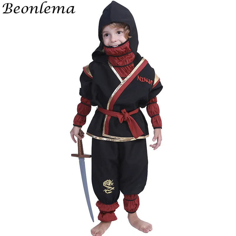Beonlema/костюмы на Хэллоуин для детей японский ниндзя маскарадный костюм мальчиков