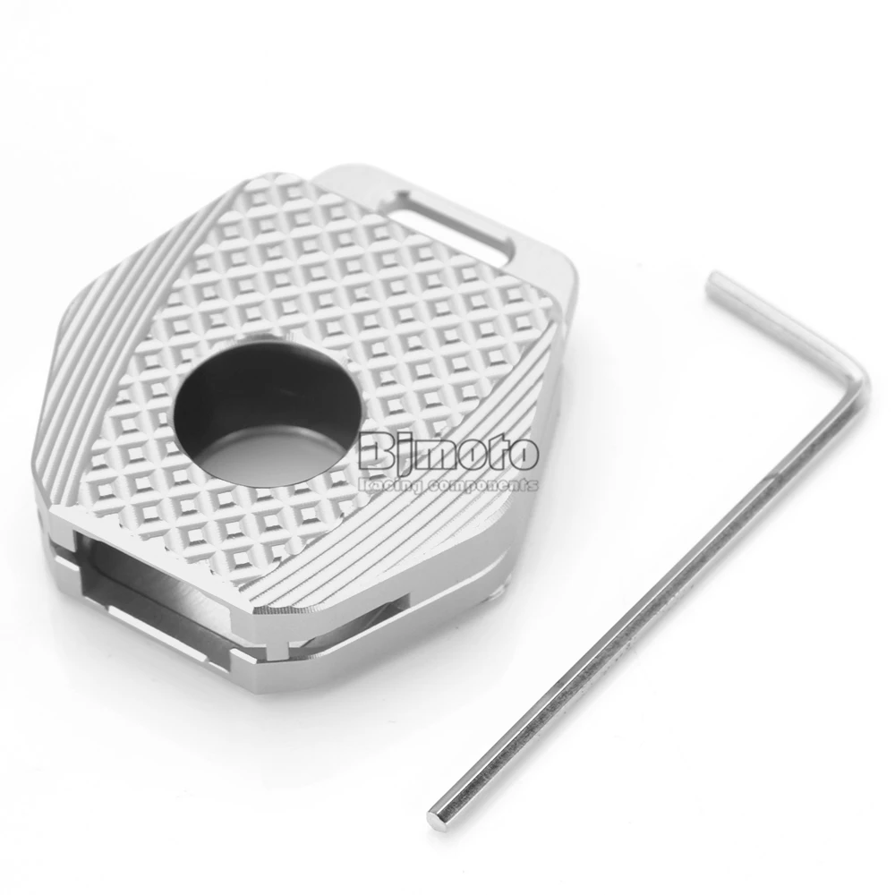 Silver Аксессуары для мотоциклов BJMOTO для Honda VTR1000 VFR800 CB600 CB900 CBR1100XX CB1300 Moto с ЧПУ чехол для ключей Корпус брелок - Цвет: Silver