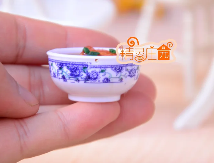 Креветка супница пустыня яйцо еда для 1/6 весы кукольный дом Миниатюрный |