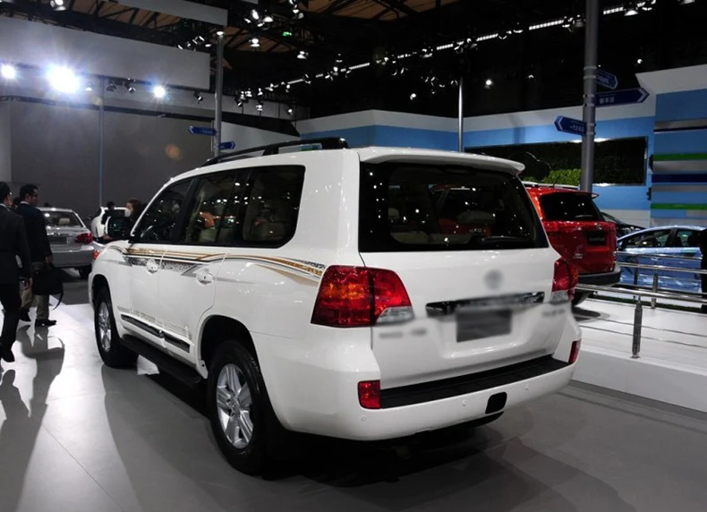 Для Toyota LC Land Cruiser 200 2012- передняя сторона решетка отделка Бампер протектор ABS хром автомобиль-Стайлинг Аксессуары